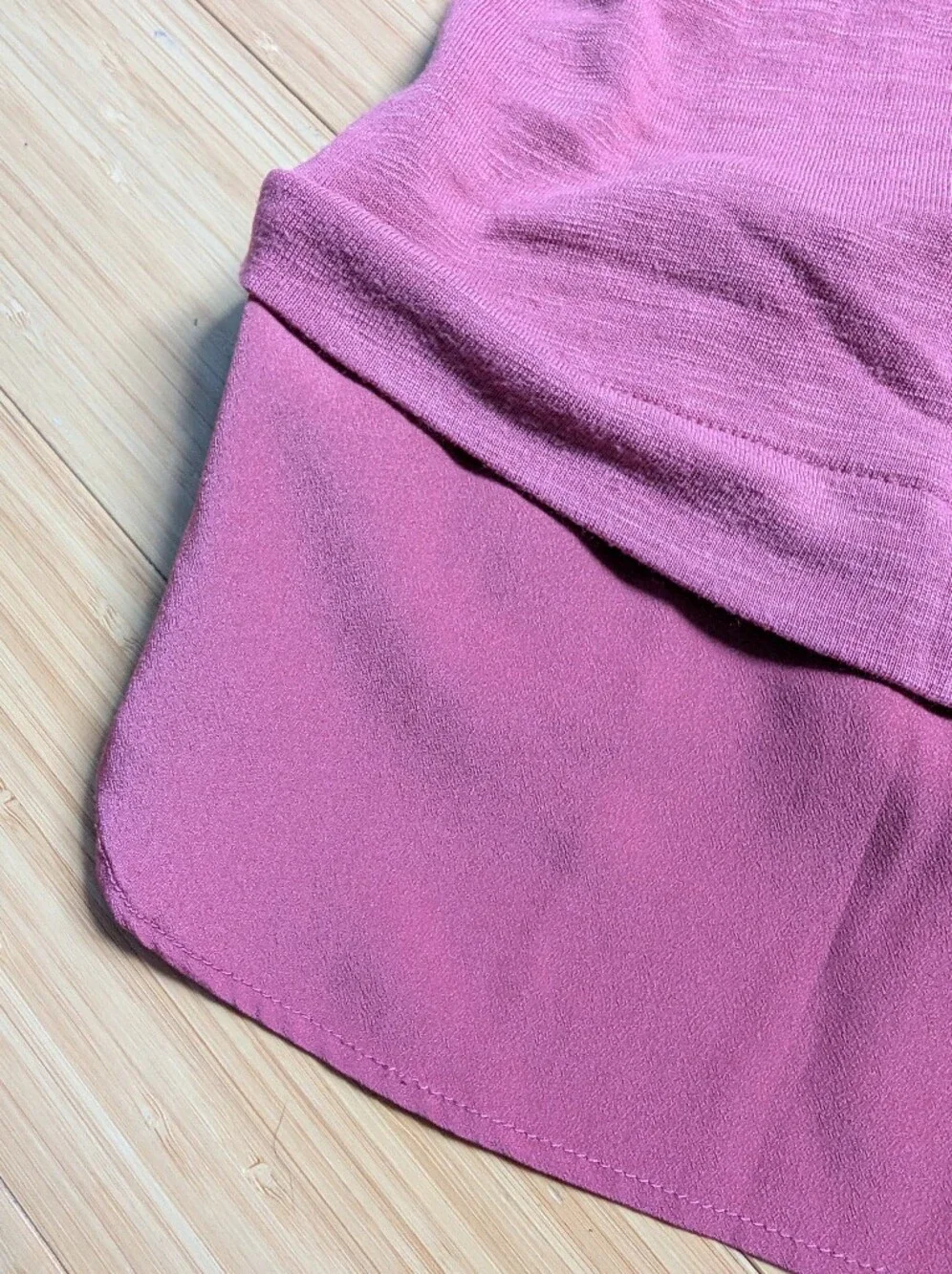 J. Crew Rosewood Layered-Hem Tank Top